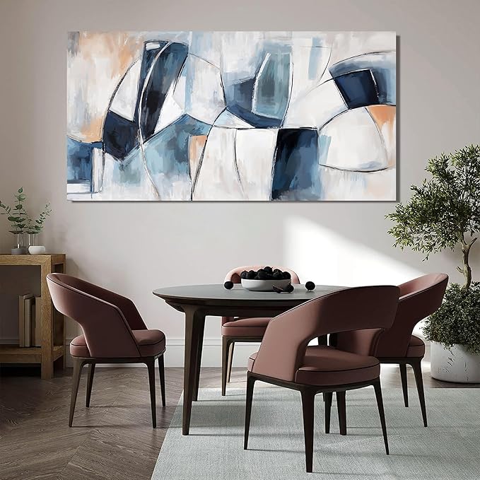 Abstract Canvas Wall Art Decor Large Wall Art for Living Room Abstract Canvas Art Wall Decor Wall Art Pictures Modern Colorful Wall Art Prints Artwork for Walls Bedroom Office Home Decor 24" X 48"