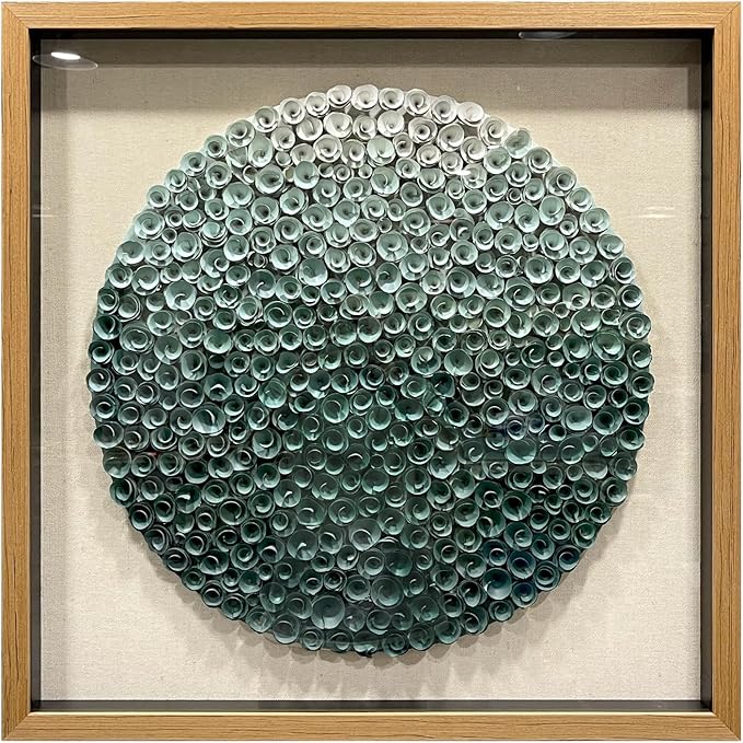 LIUZEYUE - Modern Abstract Wall Art Living Room Handmade Wood Flower 3D Wall Decoration Entrance Wall Decoration Green 43.3"x43.3"