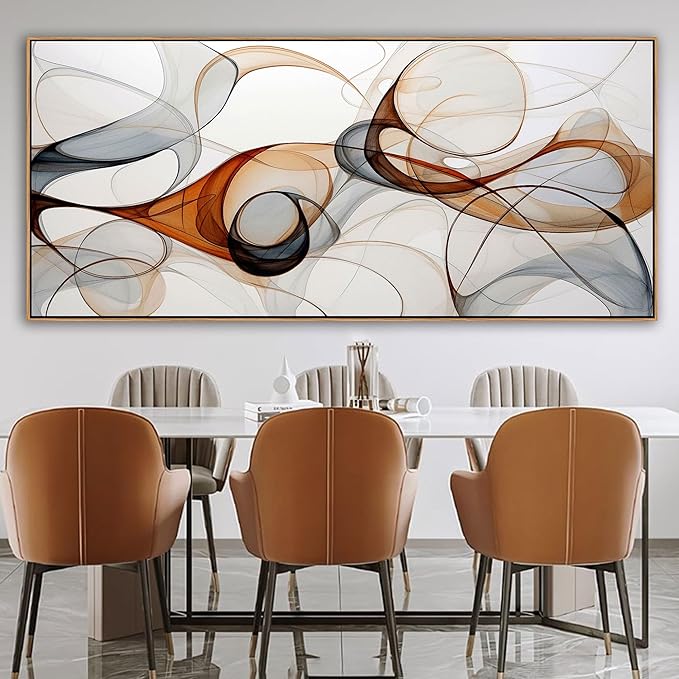 KLAKLA Extra Large Wall Art 86x29 Inches - Abstract Huge Canvas Picture Wall Decor Living Room Oversized Artwork for Walls Bedroom Office Decoration Modern Frame Wall Art