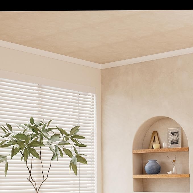 10-Pack Crown Molding Polystyrene Decorative Ceiling Crowning Molding Trim for Home Decor, 40Ft in Total Length