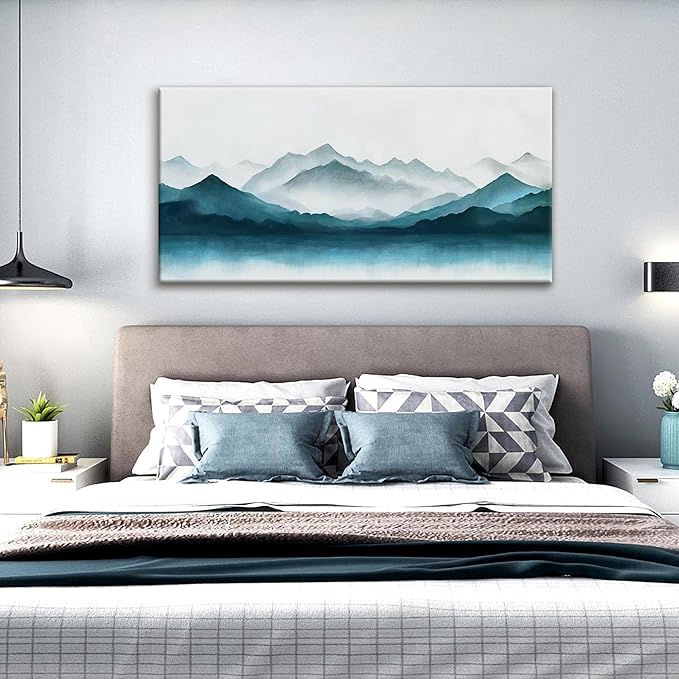 Abstract Canvas Art Wall Decor Dark Wall Art Painting Abstract Art Prints Minimalist Decor Artwork Pictures For Bedroom Kitchen Office Bathroom Home Artwork 20" × 40" Ready To Hang