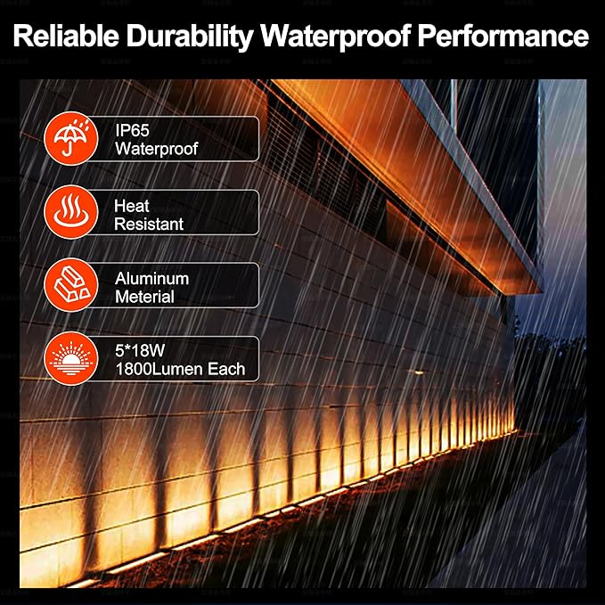 Smart RGBCW Wall Washer Light 90W, 20″ LED Color Changing Light Bar for Wall Wash Lighting – APP & RF Remote Control, 2700K–6500K Tunable White, Music Sync,IP65 Indoor/Outdoor Linear Bar