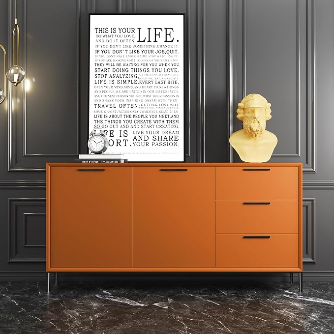 Orange Peel and Stick Bathroom Removable Wallpaper Thicken Vinyl Modern Matte Textured Solid Color Self-Adhesive Kids Wallpaper, Contact Paper for Bedroom Kitchen Cabinet (24"x393" Orange)