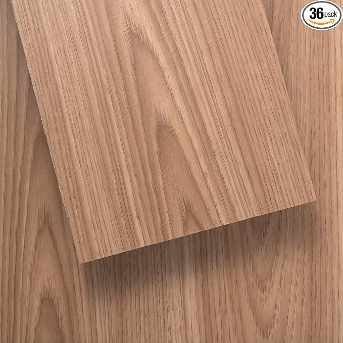 LUCiDA SURFACES Luxury Vinyl Floor Tiles-Peel & Stick Adhesive Flooring for DIY Installation-36 Wood-Look Planks-BaseCore-54 Sq. Feet