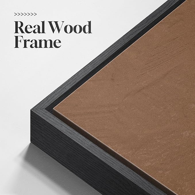 Large Framed Boho Neutral Abstract Wall Art for Living Room, 3 Piece Canvas Prints Paintings Artwork for Walls, Minimalist Brown Beige Gold Geometric Pictures for Hallway Stair Office Wall Decor 24x36