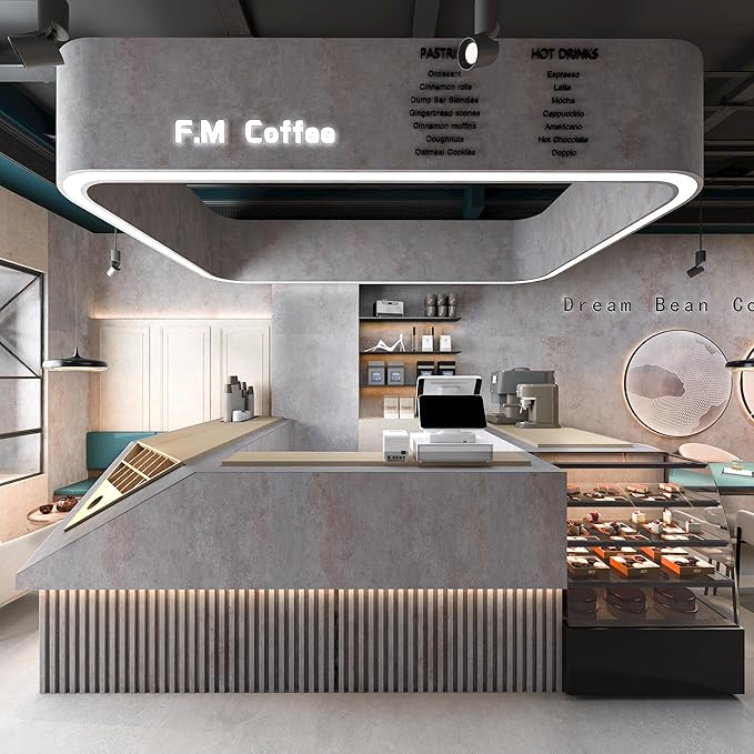 32"×157" Extra Wide Thick Brown Grey Concrete Wallpaper Peel and Stick 3D Gray Faux Concrete Cement Contact Paper Vinyl Wrap Stained Matte Texture Sticker for Bathroom Garage Living Room