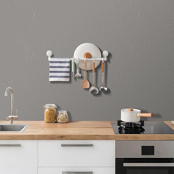 KASARO 3D Faux Stone Wall Panels, 4 PCS MCM Flexible Wainscoting Panels for Exterior/Interior Decor, Modified Clay Material, Accent for Home, Art, Commercial, Stone Cement, 47.2 × 23.6 inch