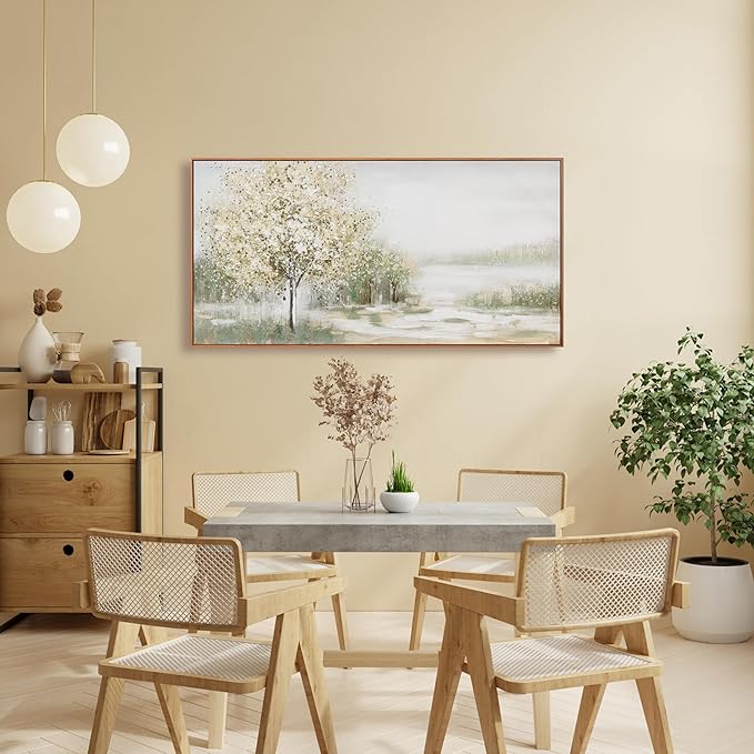 Canvas Wall Art Decor Large Framed Wall Art for Living Room Nature Botanical Wall Art Prints Canvas Art Wall Decor Artwork for Walls Bderoom Office Decor 24x48 Inch