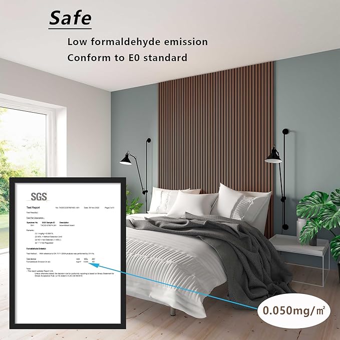 2 Piece Wood Slat Acoustic Panels for Stylish Decor and Noise Reduction, 3D Textured Panel for Ceiling and Wall - JK Walnut (94.5 L x 12.6 W in)