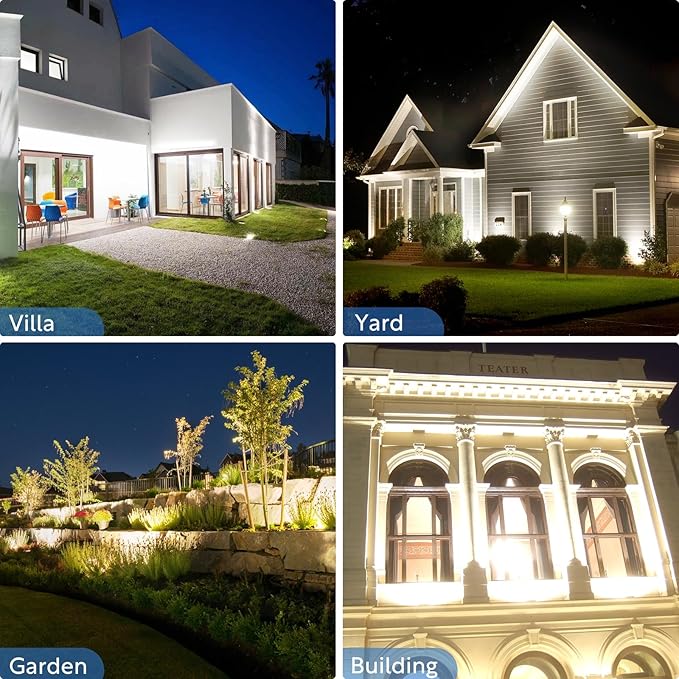 LED Wall Washer Lights Bar 2 Pack,72W 5000K Daylight White Outdoor Wall Wash Lighting,4ft IP67 Waterproof Linear Led Wall Washer Light for Garden,Backyard,Building,Courtyard Exterio Landscape Lighting