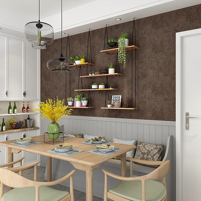 48x197inch Extra Wide Dark Brown Concrete Wallpaper Vintage Metal Industrial Style Wall Sticker Air Guide Slot Design Matte Thick Self-Adhesive Waterproof Cement Contact Paper Antique Bronze Gold