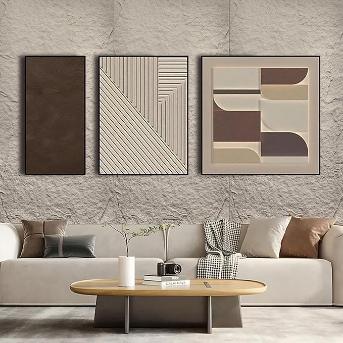 5-Pack 3D Faux Stone Wall Panels, PU Cement-Texture Wainscoting Panels for Interior Walls – Waterproof & Lightweight, Covers 38.7 Sq.Ft, 47.2" x 23.6", for TV Wall, Living Room,Cement Gray