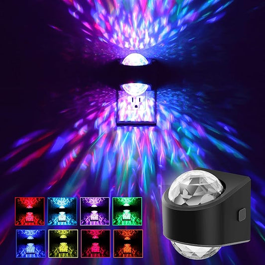 L LOHAS LED Night Light for Kids,Night Light Projector with Dusk to Dawn Sensor,9 Color Changing, Star Projector Galaxy Nightlight for Playroom Christmas Party Birthday Gifts
