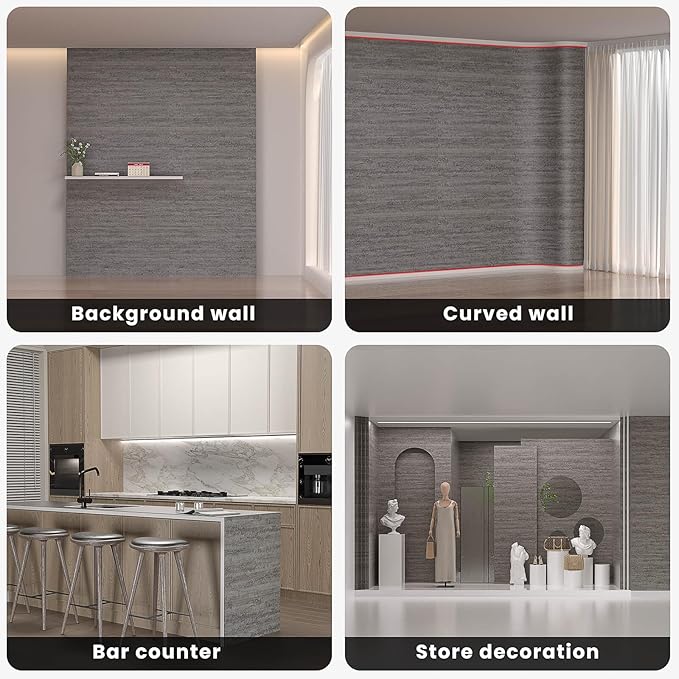 3D Wall Panels Peel and Stick – 23.82"x110" PVC Faux Texture, Self Adhesive Waterproof Wall Covering, DIY Accent Wall, Sofa Background Backsplash & Modern Home Decor, Covers 18 sq.ft
