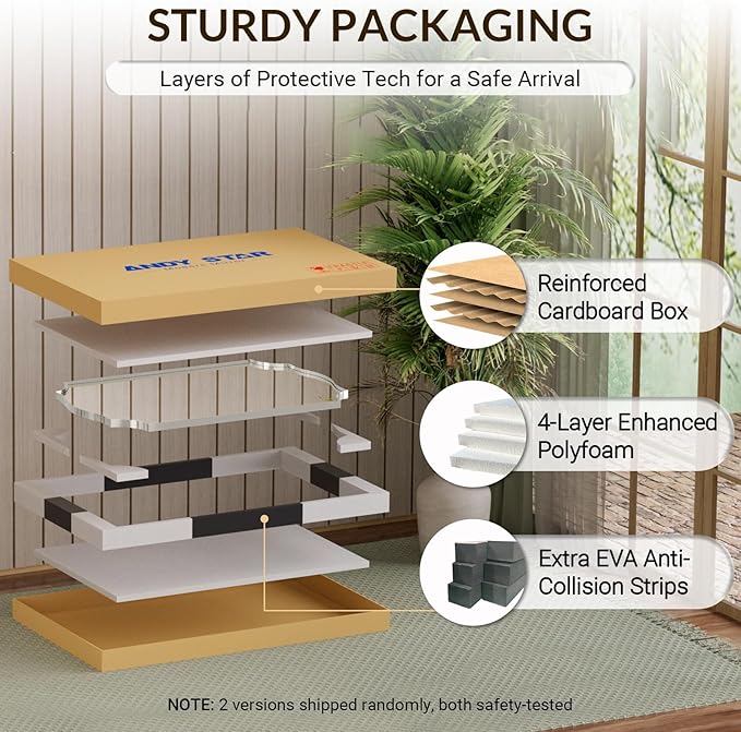 ANDY STAR Chrome Bathroom Mirror, 30x40 Inch Large Polished Chrome Mirror, Rectangle Mirror for Bathroom with Unique Wavy Design Ideal for Home Decor, Rust-Proof Stainless Steel 1” Frame