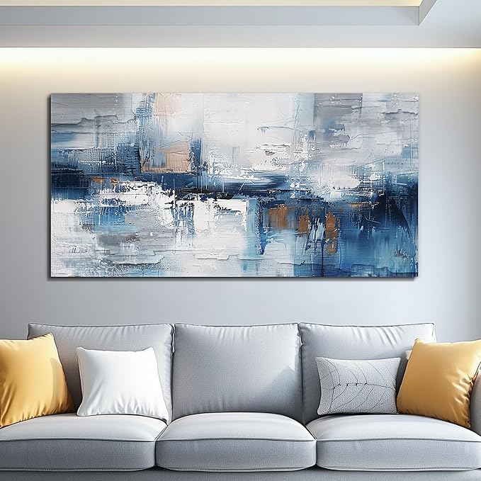 KELIYUAN Canvas Wall Art For Living Room Framed Wall Decor For Bedroom Office Decorations Minimalism Abstract Wall Paintings Inspiration Pictures Artwork Modern Room Home Decor Mural 20 x40 in