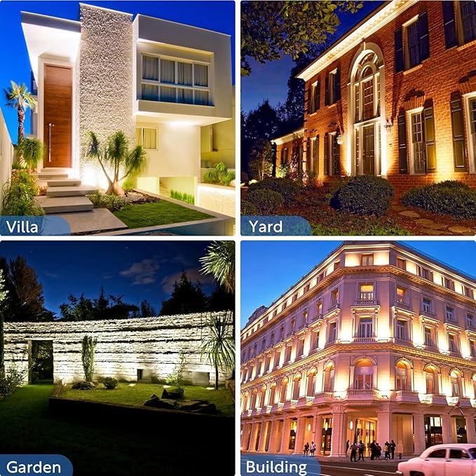 Wall Washer Light 2 Pack,72W 4000K Natural White Wall Washer Lighting,IP67 Waterproof 4FT 120V LED Linear Outdoor Wall Wash Light Bar for Garden,Backyards,Building,Courtyards Lighting