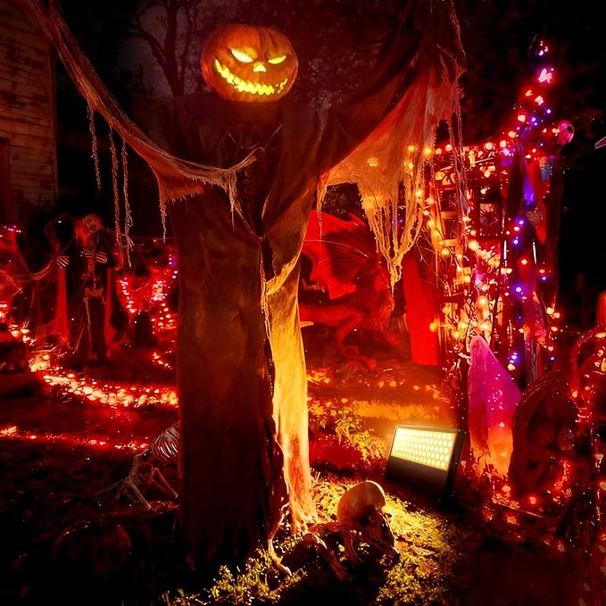 288W LED Wall Washer Light with RF Remote, 28800LM Super Bright Wall Wash Lighting RGBW+5700K Color Changing Waterproof Floodlights for Stages & Events, Landscapes, Billboards, Outdoor & Indoor