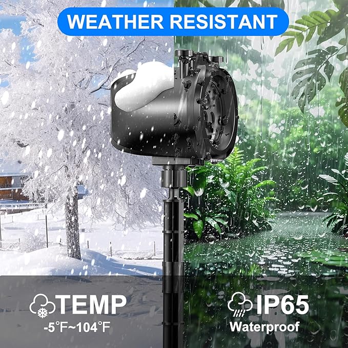 Christmas Laser Projector Light Outdoor, RGB 3 Colors Laser Lights with 24 Patterns, IP65 Waterproof Star Projector Firefly Moving Lights Show Decor for Garden Yard Christmas Halloween Holiday Party