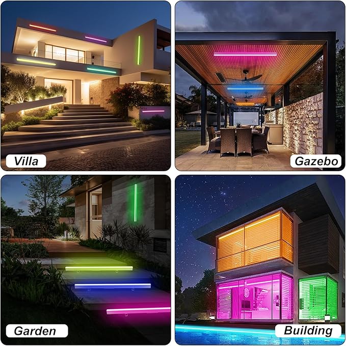 Wall Washer Light RGBW Color Changing Outdoor Bar Lights Waterproof Plug in 39 Inch Stage Light Bar RGB Wall Wash Lighting for Commercial Advertising Boards Lighting