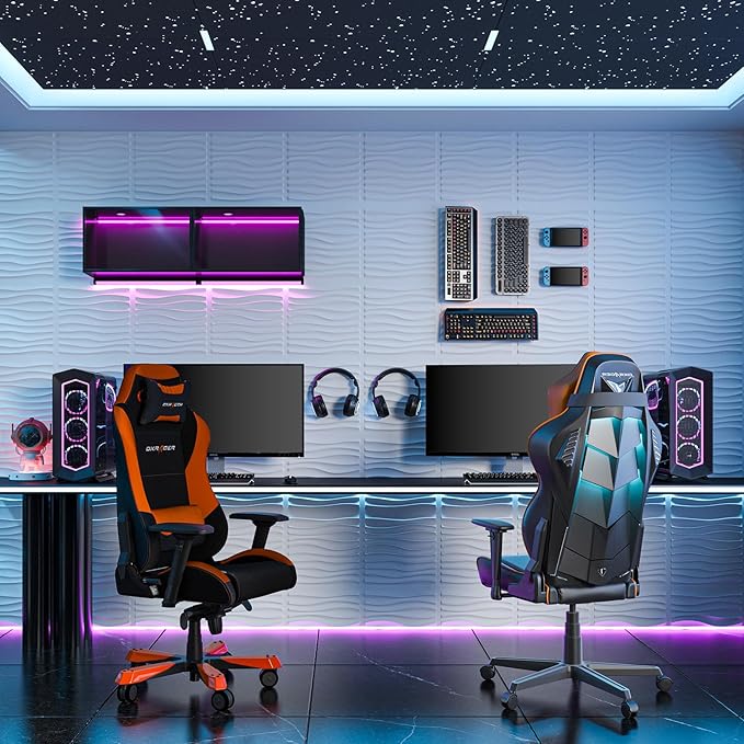 Art3d 20 Pack Decorative 3D Wall Panels, 19 Sq.Feet PVC Interior Wall Décor, 11.8"x11.8", White