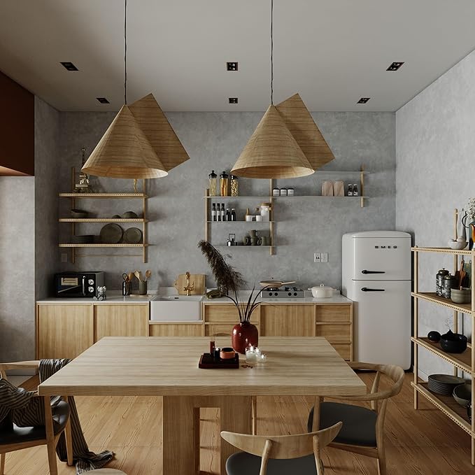 JSEVEM 31"×591" Air Guide Design Extra Wide Thick Light Grey Concrete Wallpaper Peel and Stick Waterproof Light Gray Concrete Contact Paper Vinyl Cement Stickers for Bedroom Bathroom Office Room Walls