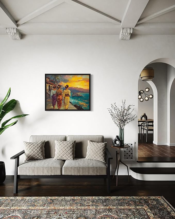 Philippines Art Print Poster, Asia Oriental Countries Culture Wall Art Asian Paintings for Bedroom Bathroom Living Room Decor 97 (Philippines, 24 x 36 inches, Unframed)