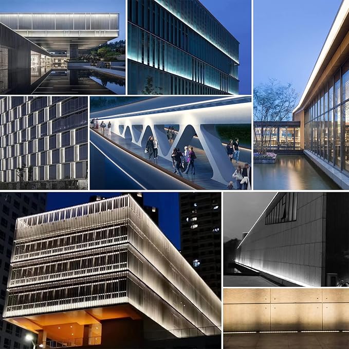 JSN&PC LED Wall Washer Light 36W IP65 Waterproof Black Housing Outdoor Light for Advertising Boards, Billboard,Building Commercial Lighting (Warm White 2800-3000K)