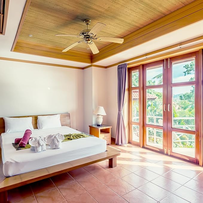 Art3d Natural Bamboo Wall Panel for Interior Wall Decor, Renewable Pole Wrap Wainscoting Paneling for Wall Ceiling Furniture Cabinet Office, 48 x 96 Inch, 2-Pack - Natural