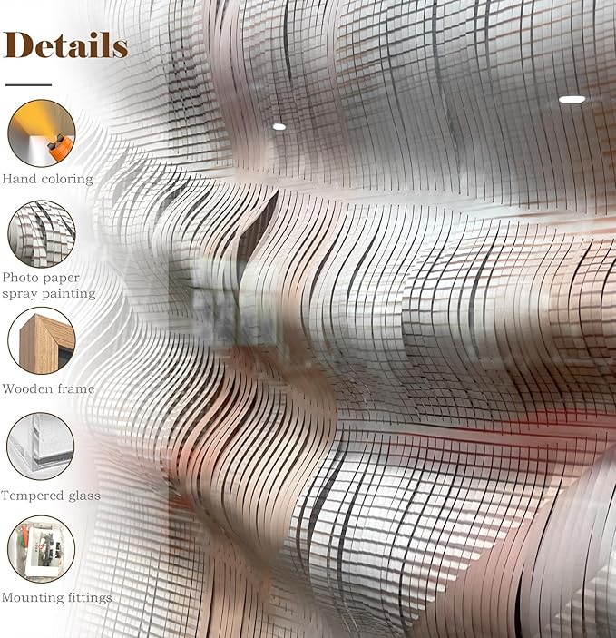 LIUZEYUE - Hand crafted Paper Artwork 3D Wall Art living room wall decor modern 27.6"x39.4"