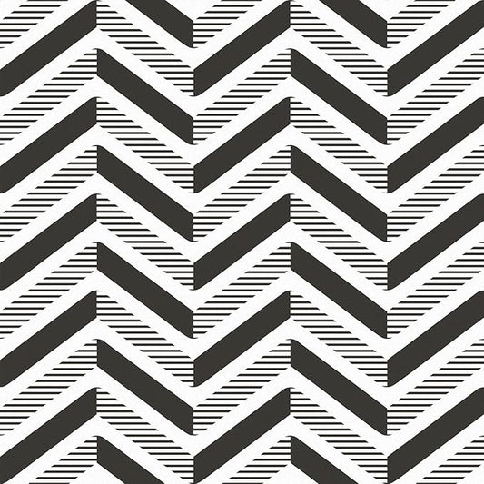 Black and White Peel and Stick Wallpaper Herringbone Geometric Wallpaper Modern Boho Geometric Contact Paper Self Adhesive for Bedroom Living Room Accent Wall Cabinets Drawers 17.5" x120"