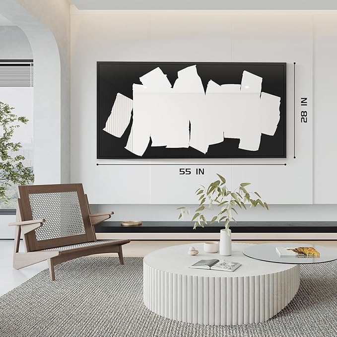 Wall Mirror, Full Length Floor Mirror, Mirror Decorative Wall Art with Graffiti Design, Large Full-Length Mirror for Hallway, Living Room 28"X56"