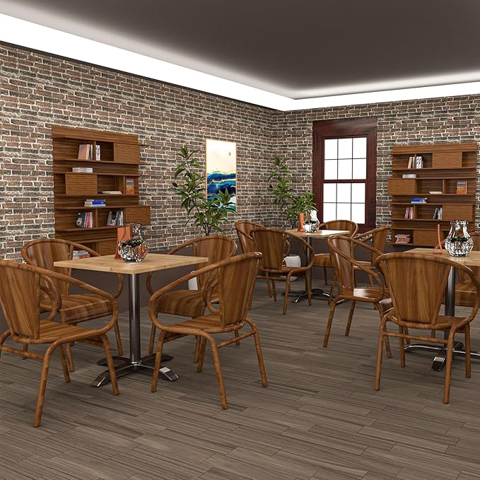 3D Wall Panels Peel and Stick in Red White Stone, 20 PCS XPE Foam 3D Wallpaper, Faux Brick Wall Panels for Bedroom, Stairs, Kitchen