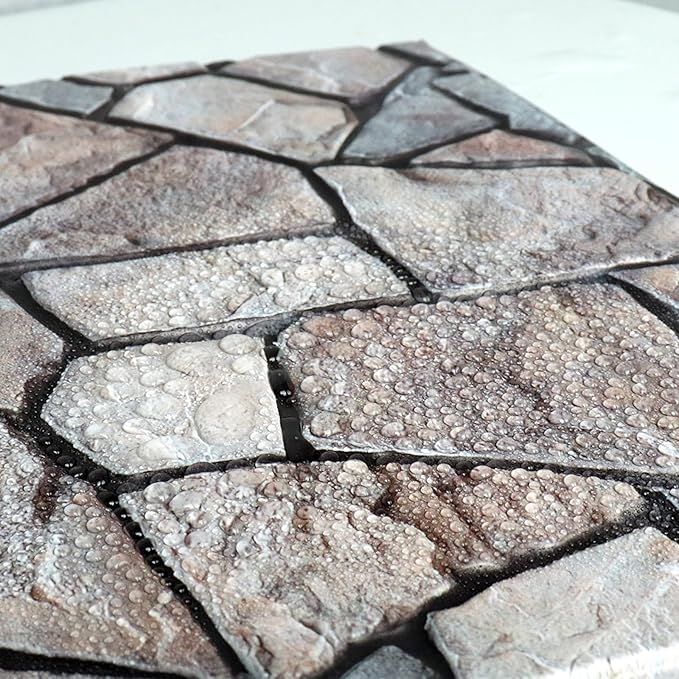 10 Pack 3D Wallpaper Peel and Stick,3D Self-Adhesive Wall Panel,Waterproof Self Adhesive Decorative Wall Panelsfor Interior Wall Decor,Living Room,TV Background,Study Room.