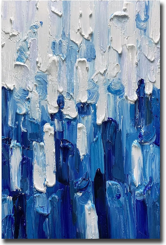 ART8YUQI Paintings - Texture color Wall Art Abstract 3D Views Picture Modern Landscape Artwork Romantic Oil Painting for Decor 24x36 Inch