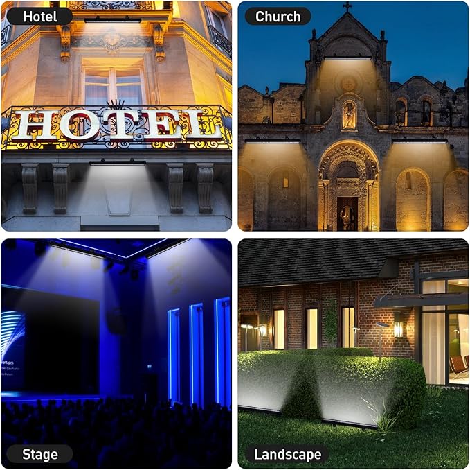 72W 7920LM Super Bright LED Wall Washer Light Bars, 6000K Daylight White IP67 Waterproof & Heavy Duty Outdoor Linear Lights for Landscape Church Yard Building Lighting(40 Inch)