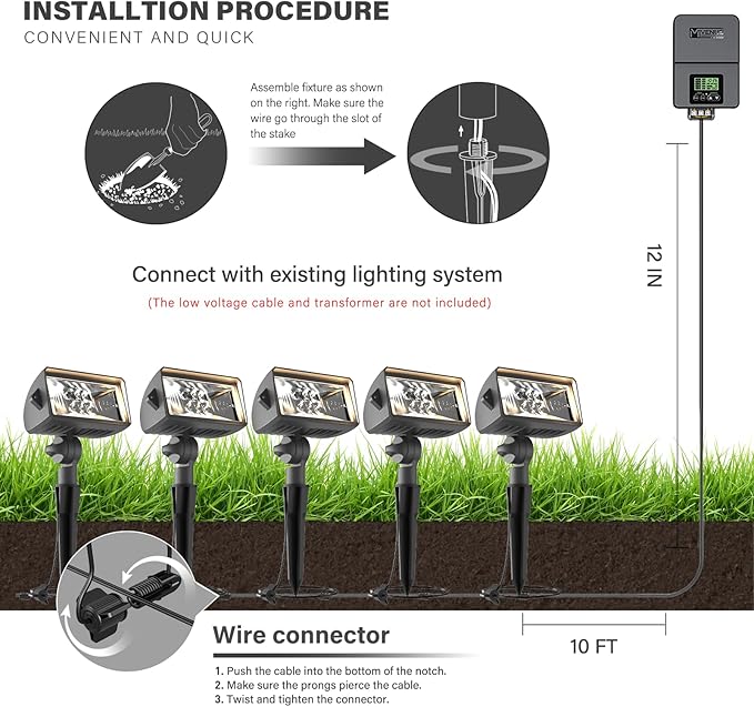 VENUS MANUFACTURING 2 Pack Low Voltage Wall Wash Lights 12V LED Landscape Lighting 18 Watt 600 Lumen Flag Light 2700K Warm White Metal Outdoor Spotlight Black Trees Light for Garden & Yard