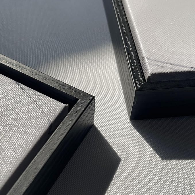 JEAWA Large Framed Canvas Wall Art, Black and White Panda Graffiti Street Art Pop Abstract Modern Paintings for Living Room Bedroom Study Office Inspirational Picture Home Decor 24x48 IN