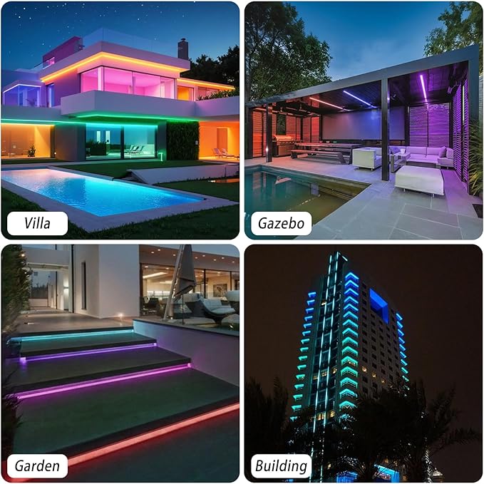 RGB Wall Washer Lights Color Change Outdoor Sign Lighting Waterproof Plug in 38.9 Inches RGBW Outside Wall Wash Linear Light bar for Commercial Advertising Boards Lighting