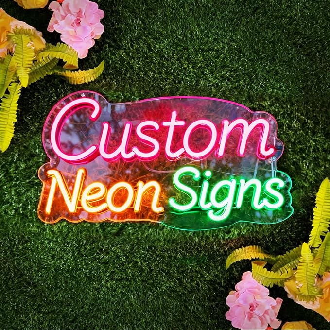 Neon Signs for Wall Decor Custom Neon Led Sign Personalized for Bedroom Customizable Light Up Neon Name Sign Wedding Birthday Business Bar Christmas Decorations (Wedding)