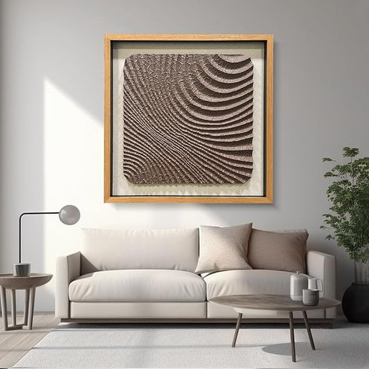 LIUZEYUE - Modern abstract 3D relief art wall decoration painting compatible with various 59"x59"