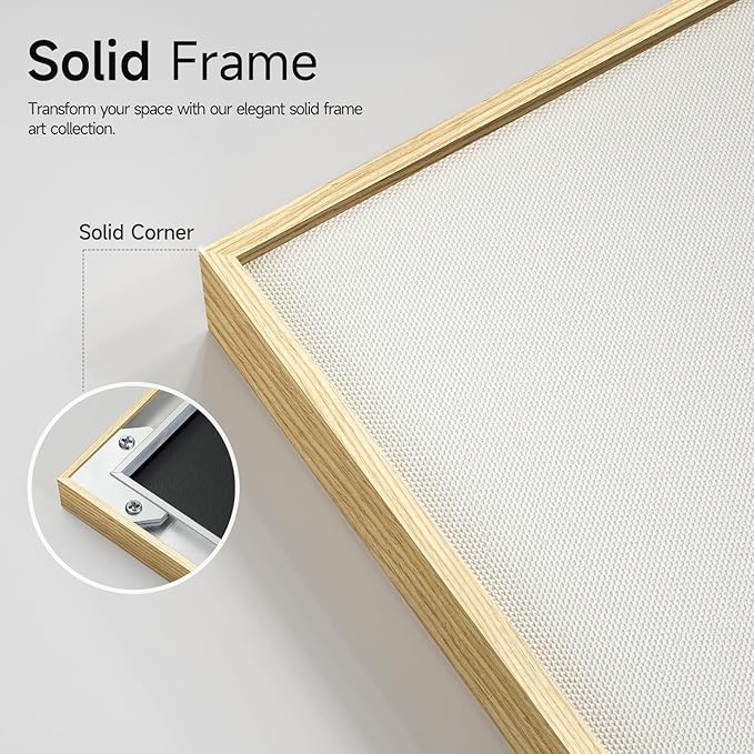 Large Boho Framed Sage Green Canvas Wall Art, 3 Pieces White Green Prints Paintings Artwork for Walls, Bohemian Wall Hanging Pictures for Living Room, Hallway, Office Wall Decor -Total 30x60 Inch