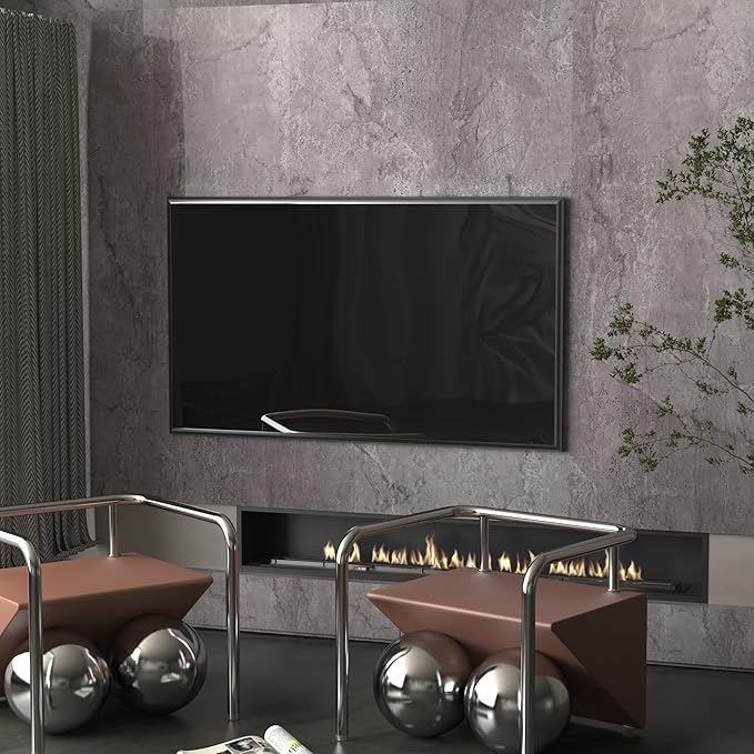 JSEVEM 31"×157 Air Guide Design Extra Wide Thick Grey Light Purple Marble Concrete Wallpaper Peel and Stick Glossy Grey Marble Concrete Contact Paper Vinyl Gray Adhesive Sticker for Kitchen Countertop