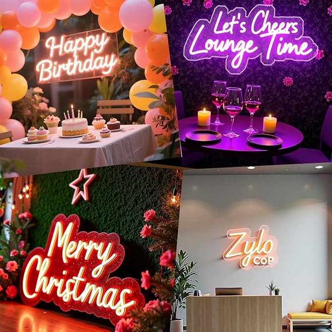Neon Signs for Wall Decor Custom Neon Led Sign Personalized for Bedroom Customizable Light Up Neon Name Sign Wedding Birthday Business Bar Christmas Decorations (Wedding)