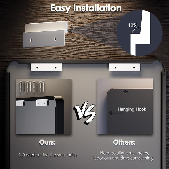 Black Bathroom Mirror for Wall, 40x36 Inch Matte Black Framed Bathroom Vanity Mirror for Farmhouse Living Room Bedroom, Anti-Rust, Tempered Glass, Rounded Corner, Horizontal/Vertical