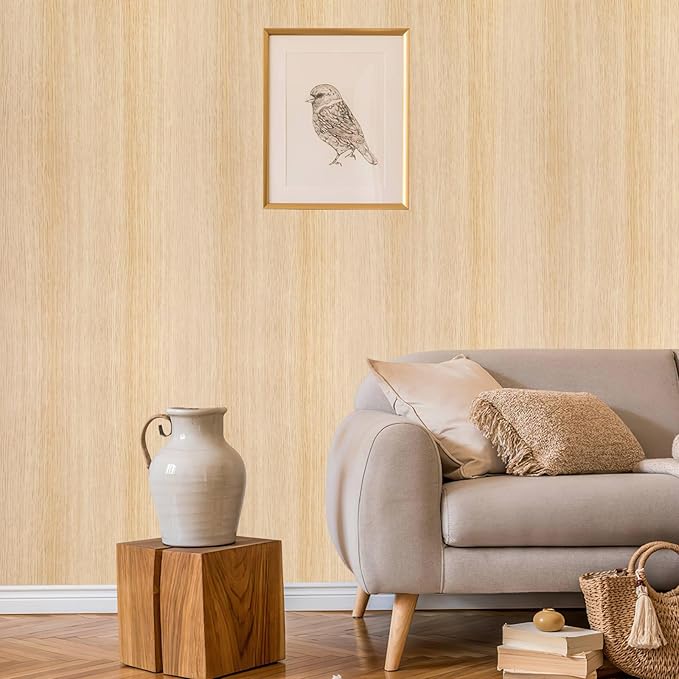 Arthome 32.6" x120" Peel and Stick Oak Wood Contact Paper Self-Adhesive Wall Paper,Decorative Vinyl Film for Countertop, Cabinets, Shelf, Drawer Liner,Easy to Clean Removable Wall Covering