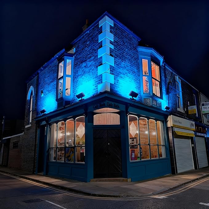 168W Smart LED Wall Washer Flood Lights, Waterproof RGBCW Color Changing Smart Light Fixtures with APP Control, Music Sync, Group, Timing Functions, Perfect for Outdoor Indoor Lighting Projects