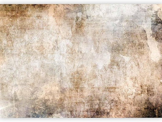 artgeist Wall Mural Concrete 77x55 in - Peel and Stick Self-Adhesive Wallpaper Removable Large Sticker Foil Wall Decor Print Picture Image Design Faux Stone Beige Brown a-A-10181-a-a