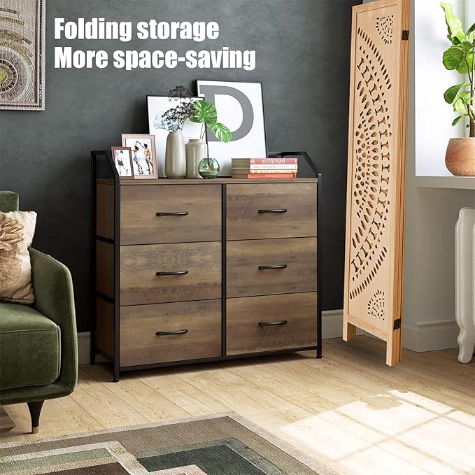 6 Panel Wood Room Divider Fully Assembled, Decorative Room Dividers and Folding Screens, 5.6Ft Room Divider Screen Freestanding Partition Wall Dividers for Home Bedroom Office, Light Brown