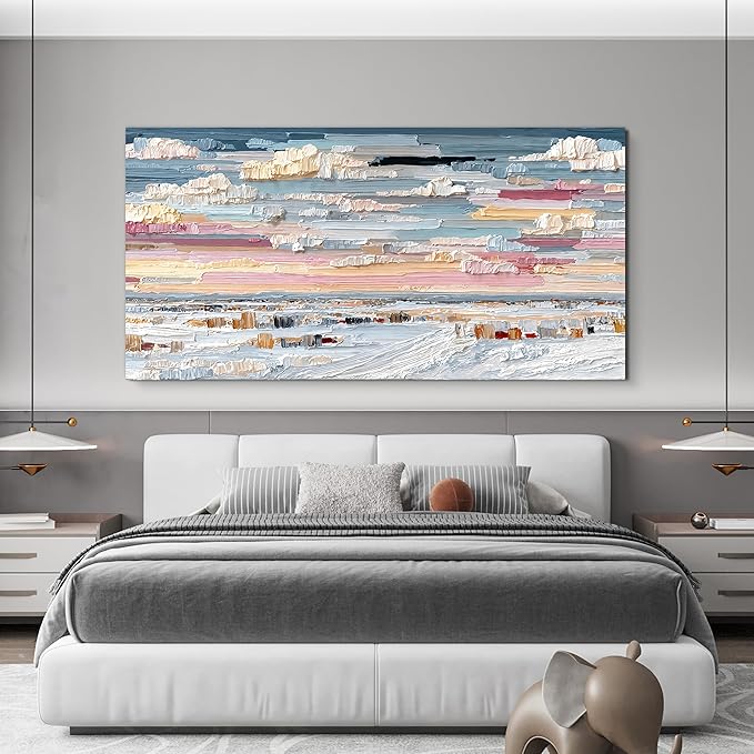 Abstract Canvas Art Wall Decor Large Wall Art For Living Room Canvas Wall Art Decor Oversized Modern Wall Art Prints Colorful Abstract Wall Art Decor Art Work for Walls Bedroom Office Decor 29" X 58"